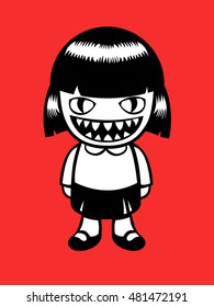 Monster doll. Vector illustration