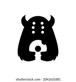 imagen vectorial del logotipo del logotipo del espacio negativo