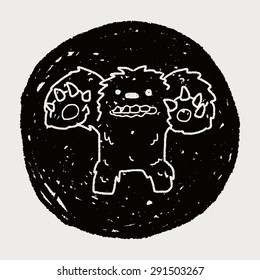 monster doodle
