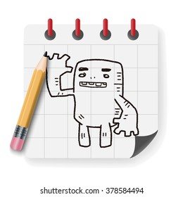 monster doodle