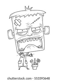 monster doodle