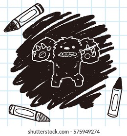 monster doodle
