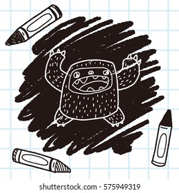 monster doodle