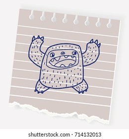 monster doodle