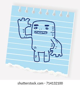 monster doodle