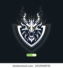 monster dragon illustration gaming logo esports 