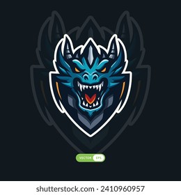 monster dragon illustration gaming logo esports 