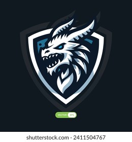 monster dragon illustration gaming logo esports 
