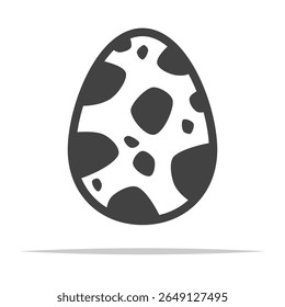 Monster egg outline icon transparent vector isolated