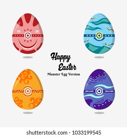 monster eggs version for easter eggs. Happy Easter!