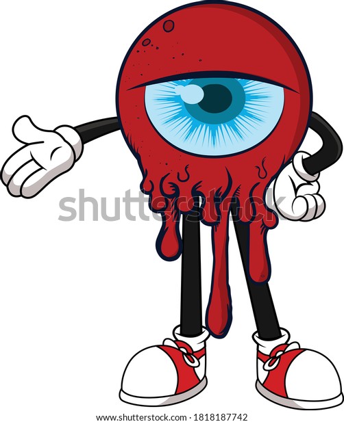 Monster Eye Cartoon Vector Art Illustration Stock Vector (Royalty Free ...