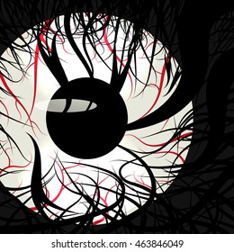 monster eye, eps10 vector