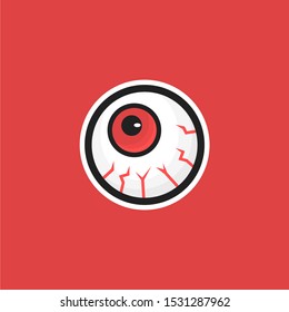 Monster eyeballs design illustration for multiple business