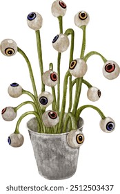 olhos de monstro, decoração para halloween.