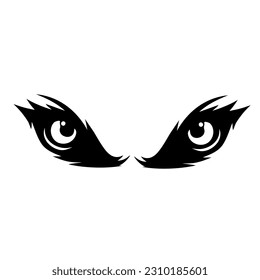 diseño simple de iconos de ojos monstruo
