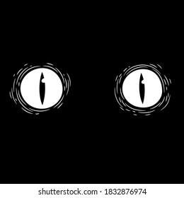 monster eyes on black background