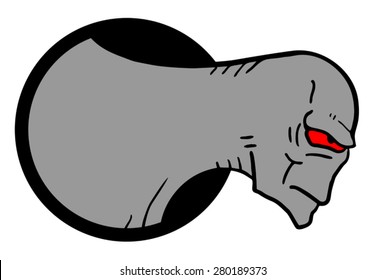 monster face