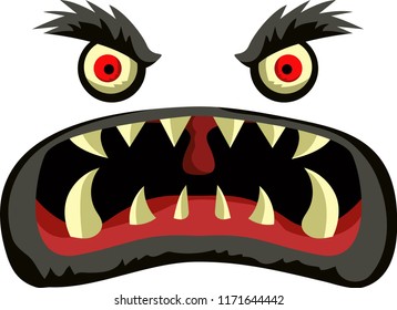 Monster Face Background