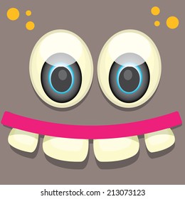 monster face vector illustration