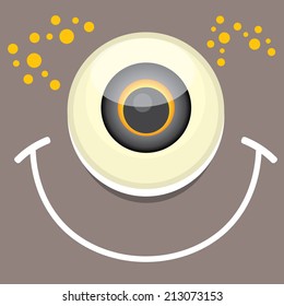 monster face vector illustration