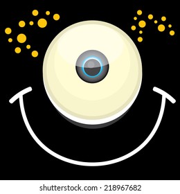 monster face vector illustration