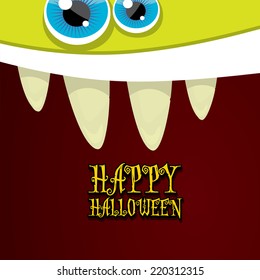 monster face vector illustration