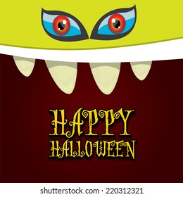 monster face vector illustration