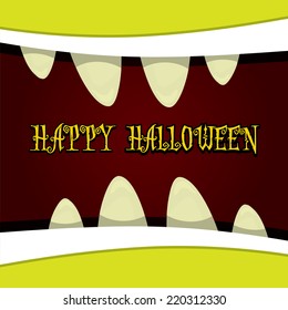 monster face vector illustration