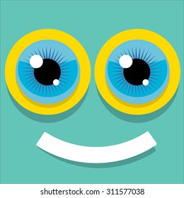 monster face vector illustration