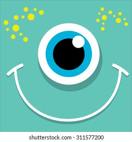 monster face vector illustration