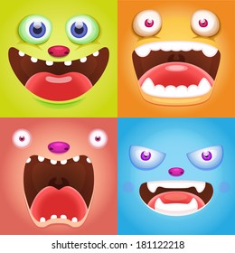 Monster faces