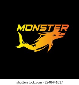 monster fish logo for all