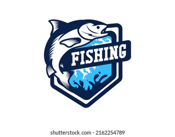 Monster Fish Logo Design Unique Monster Stock Vector (Royalty Free ...