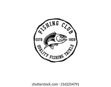 Monster Fish Logo Design, Unique and monster fishing logo. Great to use as bass fishing club. 