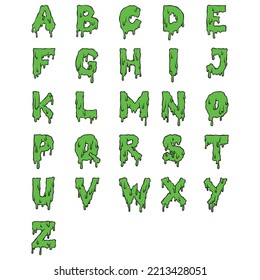 Monster Font Art Vector Asset