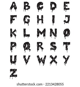Monster Font Art Vector Asset