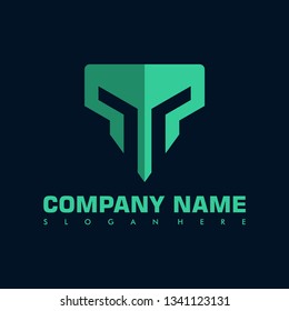 monster fox letter M vector logo