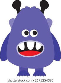 A monster with a funny smile