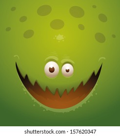 Monster Green Background, vector