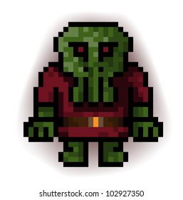 monster green pixel