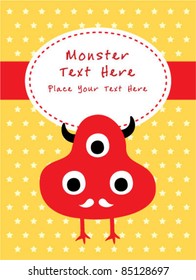 monster greeting card
