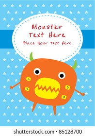 monster greeting card