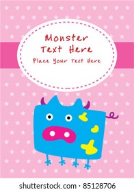 monster greeting card