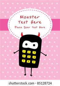 monster greeting card
