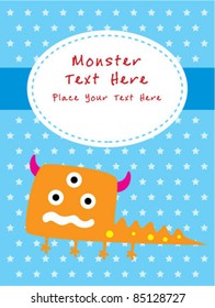 monster greeting card