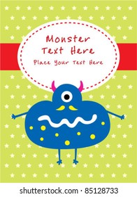 monster greeting card