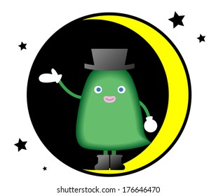 Monster to guide riding on the moon