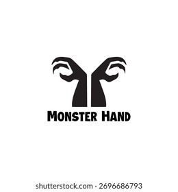 Monster Hand Logo Vektorvorlagen