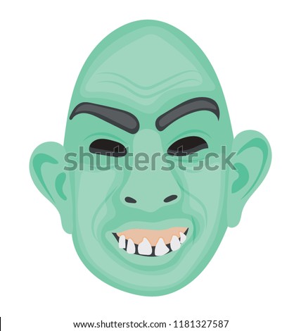 
A monster having horrible face, megamind 
