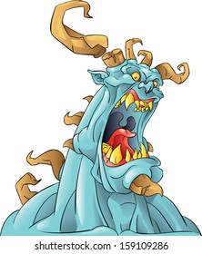 monster with horns 